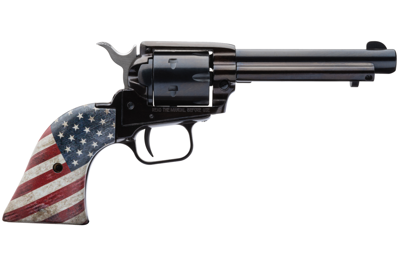 HERITAGE MANUFACTURING 22LR BLUE/US FLAG GRP 4.75" FS