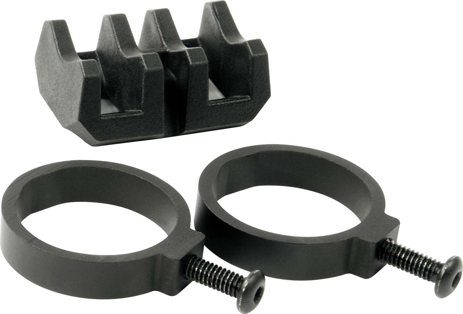 Magpul MAG614-BLK Light Mount V-Block and Rings Black Anodized Aluminum/Polymer