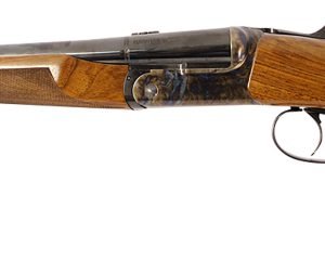 Davide Pedersoli 020S640410 Howdah 45 Colt (LC)/410 Ga 1rd 10.25" Rifled Blue Barrel, Case Hardened Receiver, Manual Extractors, Automatic Safety On The Hammers, Oiled Walnut Stock