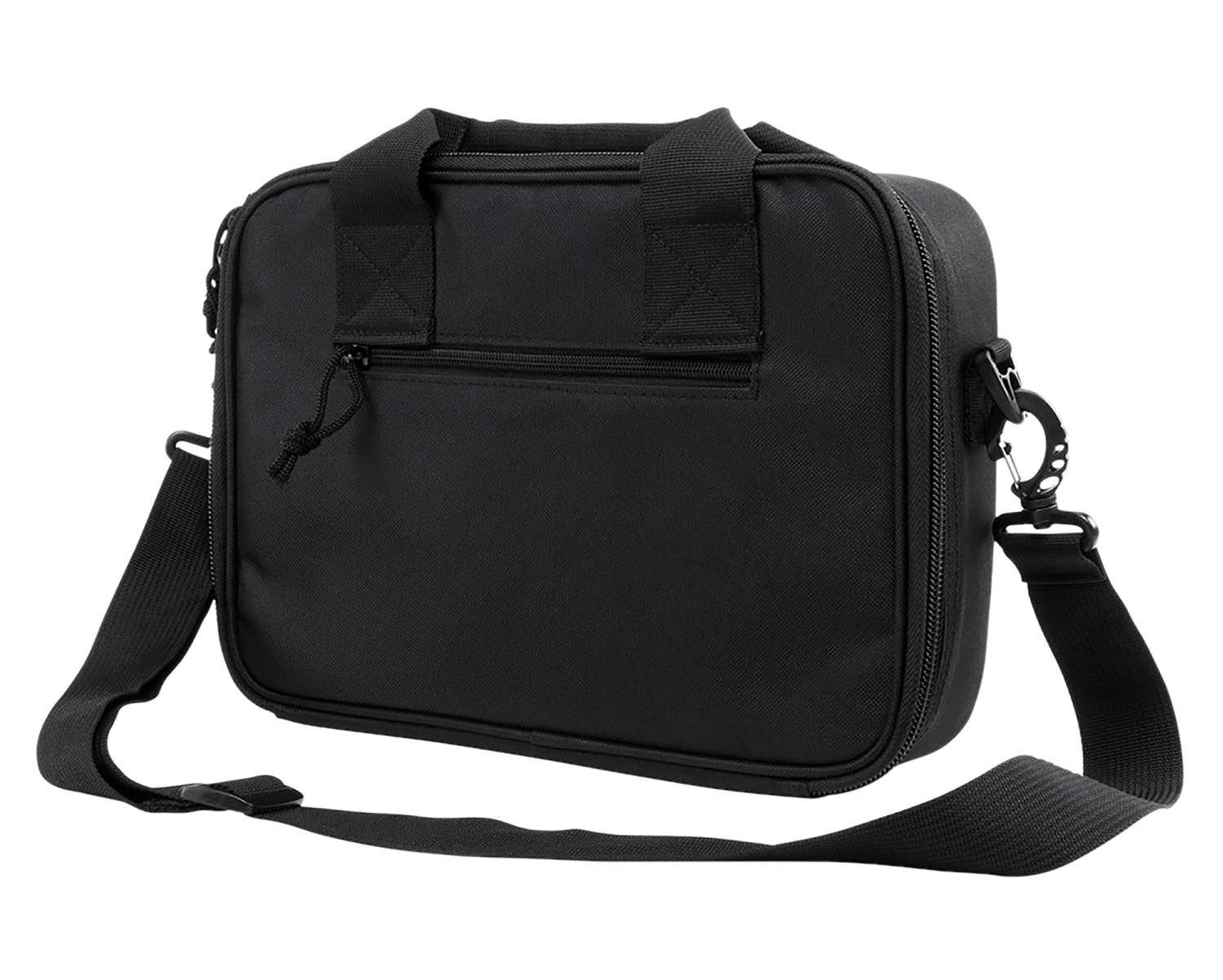 NcStar CPDX2971B VISM Double Pistol Range Bag w/ Mag Pouches Loop Fasteners Zippers Padding & Black Finish