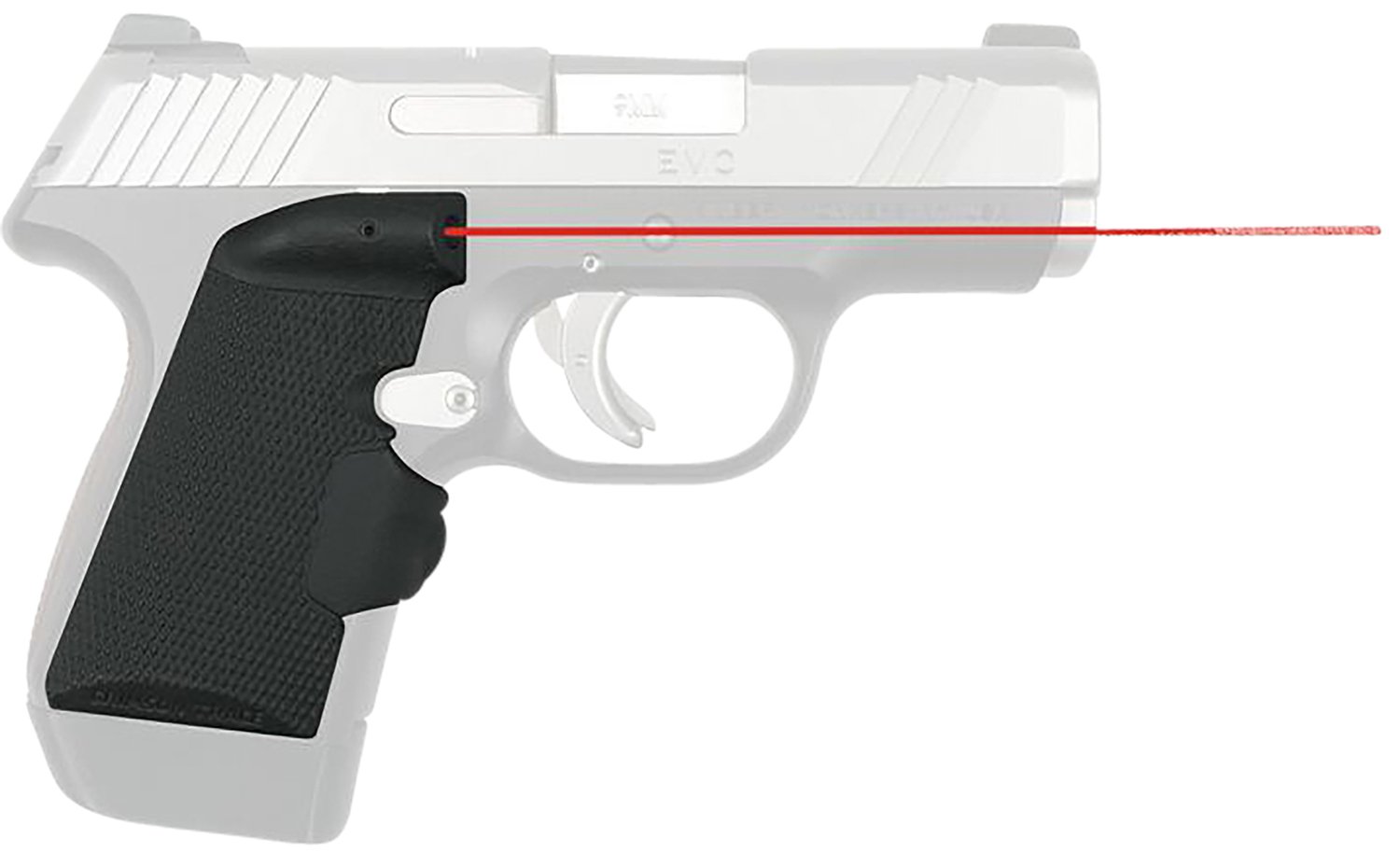 Crimson Trace 0185101 Lasergrips Fits Kimber EVO SP/TLE/Raptor, Red Laser Black Polymer