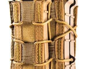 High Speed Gear 112RP0CB TACO X2RP Mag Pouch Triple Coyote Brown Nylon MOLLE Compatible w/ Rifle Compatible w/ Pistol