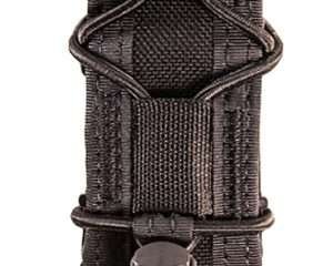 High Speed Gear 11PT00BK TACO Mag Pouch Single Black Nylon MOLLE Belts 2" Wide Compatible w/ Pistol