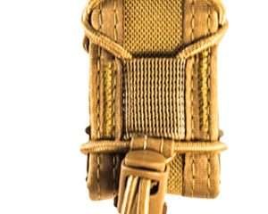 High Speed Gear 11PT00CB TACO Mag Pouch Single Coyote Brown Nylon MOLLE Belts 2" Wide Compatible w/ Pistol