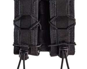 High Speed Gear 11PT02BK TACO Mag Pouch Double Black Nylon MOLLE Belts 2" Wide Compatible w/ Pistol