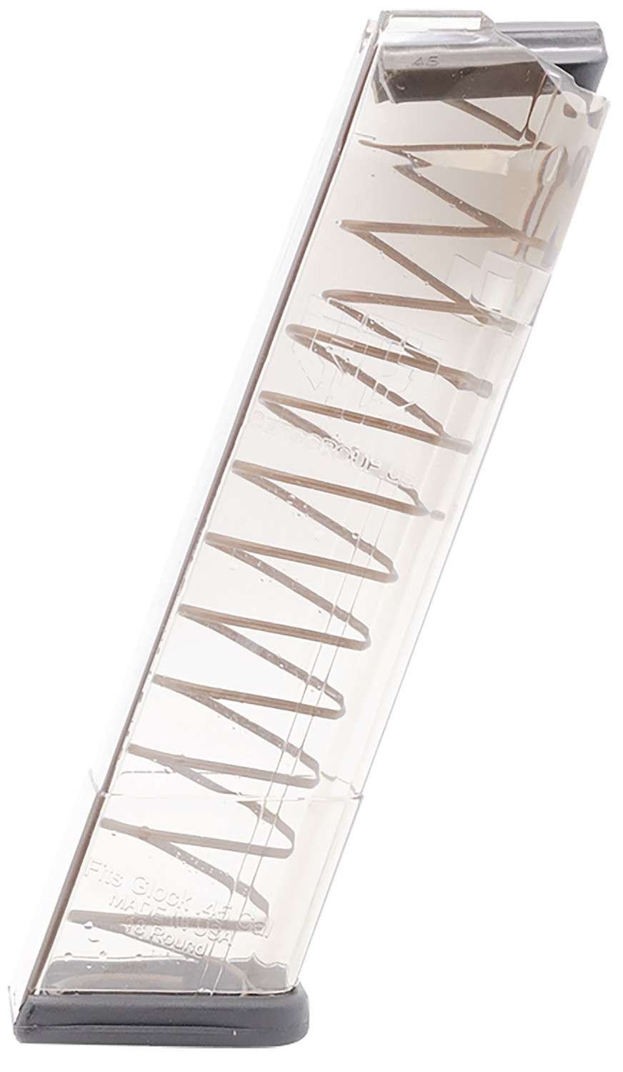 ETS Group GLK2118 Pistol Mags 18rd 45 ACP Compatible w/ Glock 21/30/41 Clear Polymer