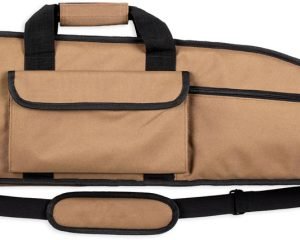 Bulldog BD375 Long Range Rifle Case 55" Tan with Black Trim Water-Resistant Nylon Rifle