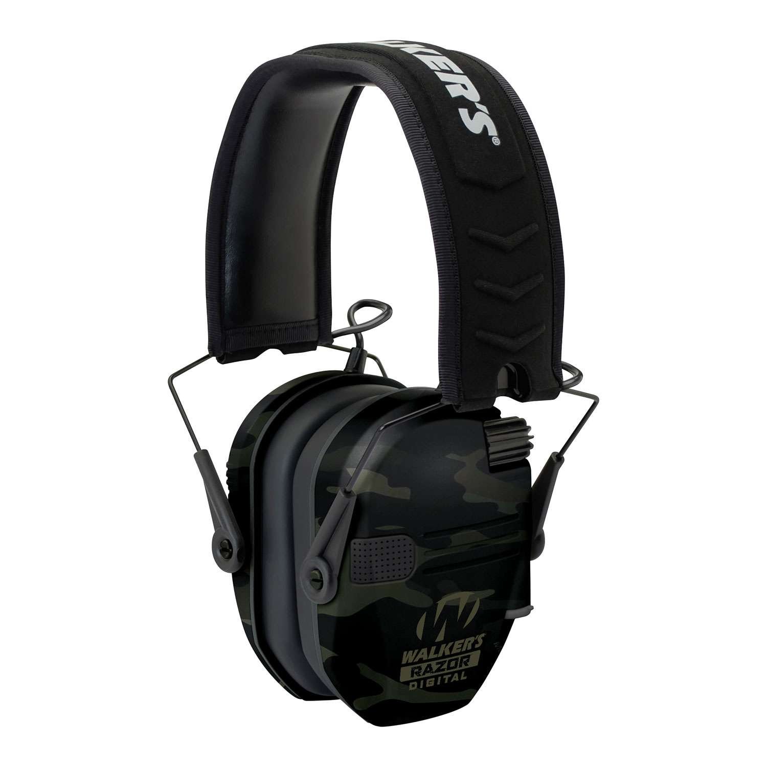 Walker's GWPDRSEMMCCG Razor PRO Digital Electronic Muff 23 dB Over the Head Multi-Cam/Black Polymer