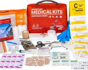 Adventure Medical Kits 01050400 Sportsman 400 Medical Kit Treats Injuries/Illnesses Waterproof Red