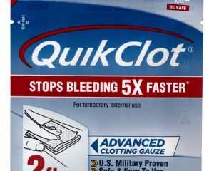 Adventure Medical Kits 50200025 QuikClot  Stop Bleeding White Clotting Gauze