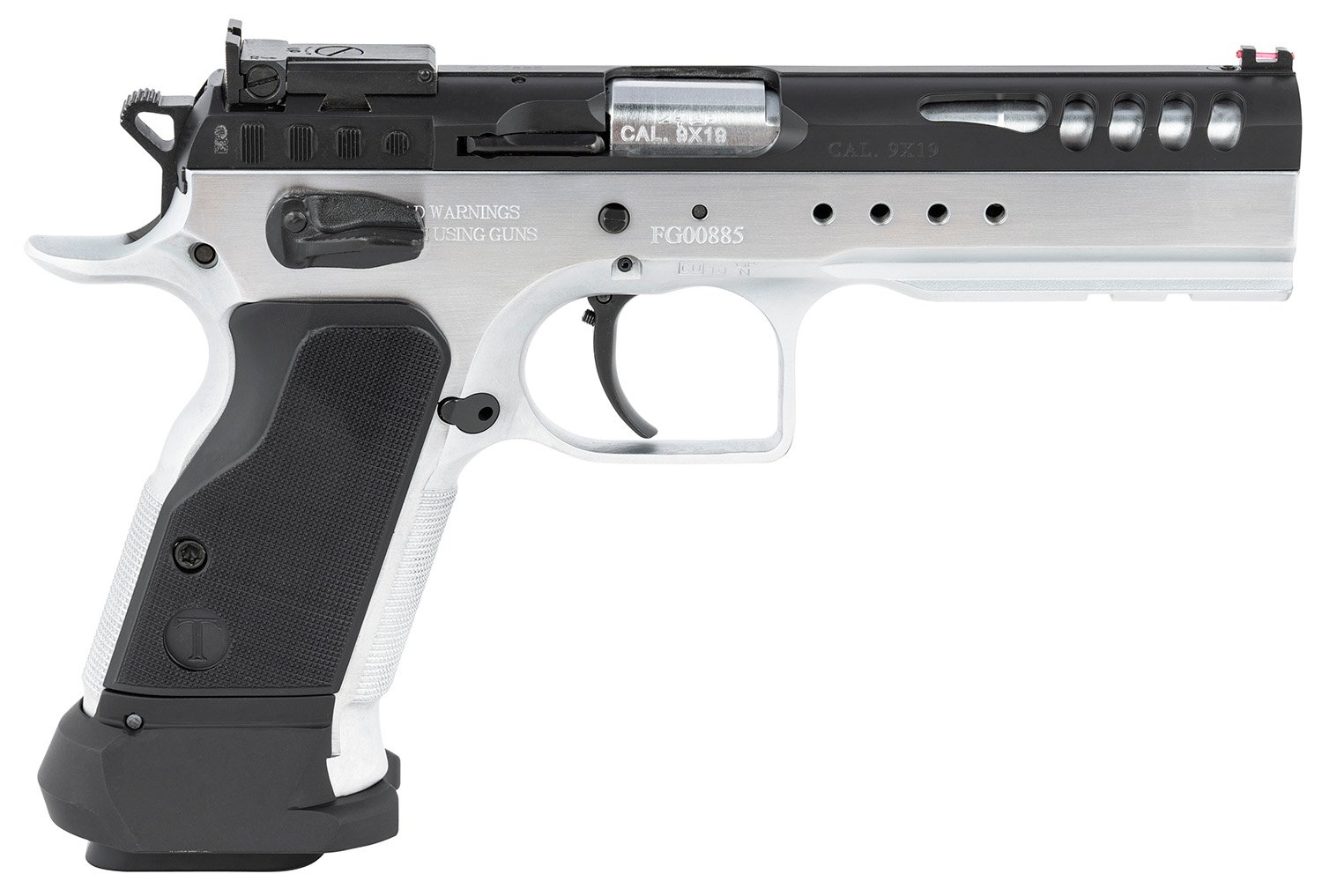 Tanfoglio IFG TF-LIMMSTR-9 Limited Master 9mm Luger 4.75" 18+1 Hard Chrome Black Steel Slide Black Polymer Grip