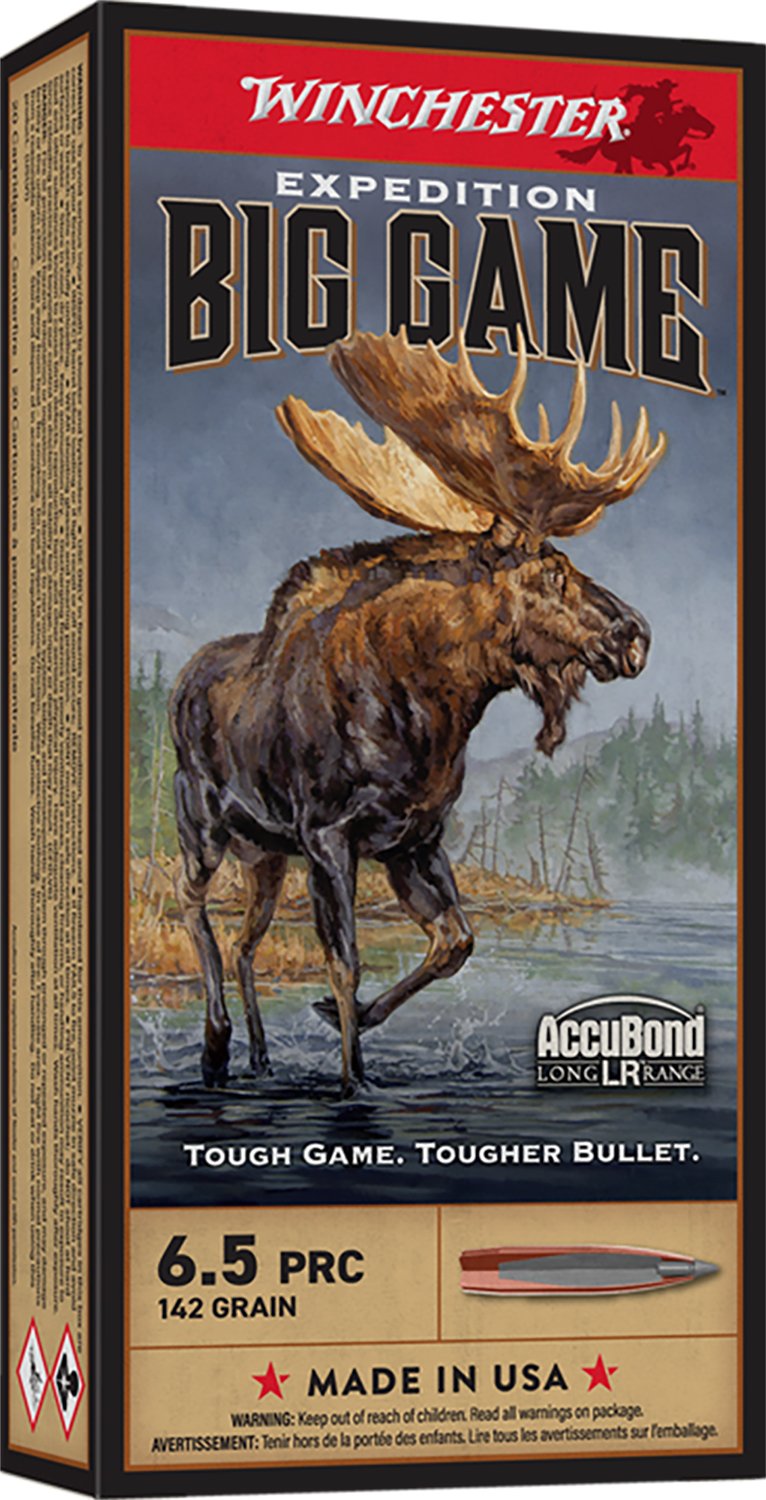 Winchester Ammo S65PLR Expedition Big Game Long Range 6.5PRC 142gr Nosler AccuBond Long Range 20 Per Box/10 Case