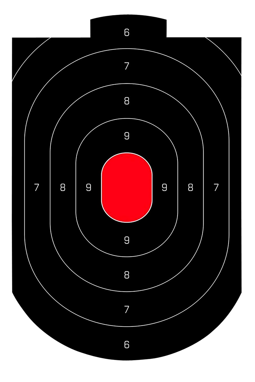 Birchwood Casey 35609 Dirty Bird Oval Paper Target 12" x 18" 50 Per Pkg