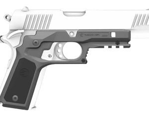 Recover Tactical CC3P0401 Frame Grip  Gray Polymer Frame with Interchangeable Black & Gray Panels for Standard Frame 1911