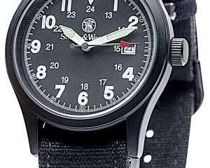 S&W SWW1464BK Smith & Wesson Military Watch Black