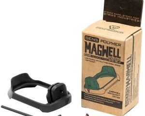 Strike Industries G5MAGWELL19 Flared Magwell  9mm Luger/40 S&W Compatible w/Glock 19/23 Gen5, Black Polymer