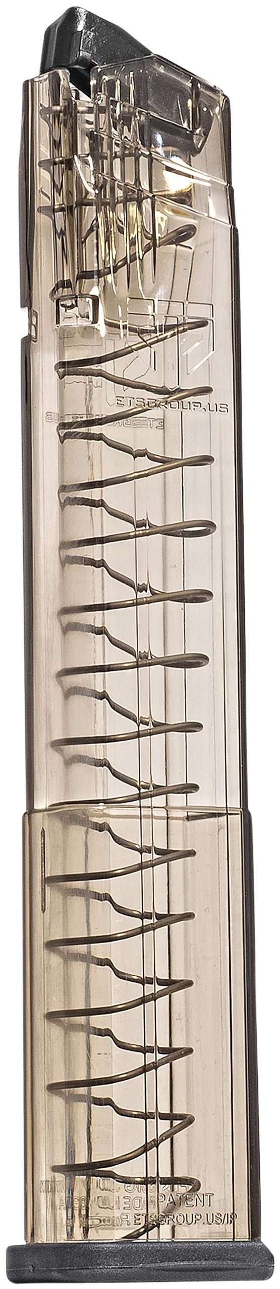 ETS Group SMKSG932030 Pistol Mags 30rd Extended 9mm Luger Fits Sig P320 Smoke Polymer