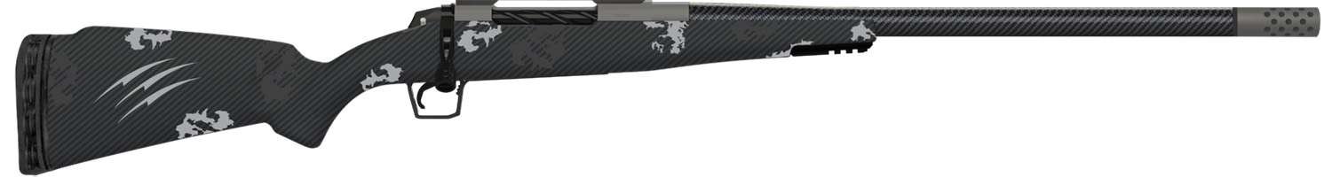 Fierce Firearms ROG7RM24GP Carbon Rogue 7mm Rem Mag 3+1 24" Carbon Fiber Barrel, Glacier Cerakote Steel Rec, Phantom Camo Rogue Stock