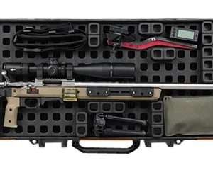 Magpul MAG1302BLK DAKA Grid Organizer Black Polypropylene for Pelican 800 Vault Double Rifle Case