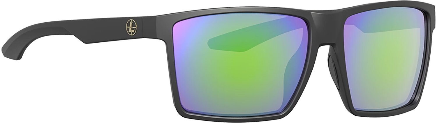 Leupold 184364 Performance Wear Desoto Emerald Mirror Lens Polycarbonate Matte Black Frame