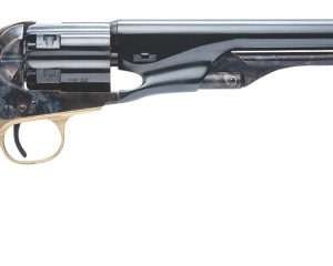 Cimarron CA041 1860 Army .44 Cal 6 Shot, 8" Blued Round Steel Barrel, Blued Engraved/Fluted Cylinder, Color Case Hardened Steel Frame, Smooth Walnut Grip, Exposed Hammer