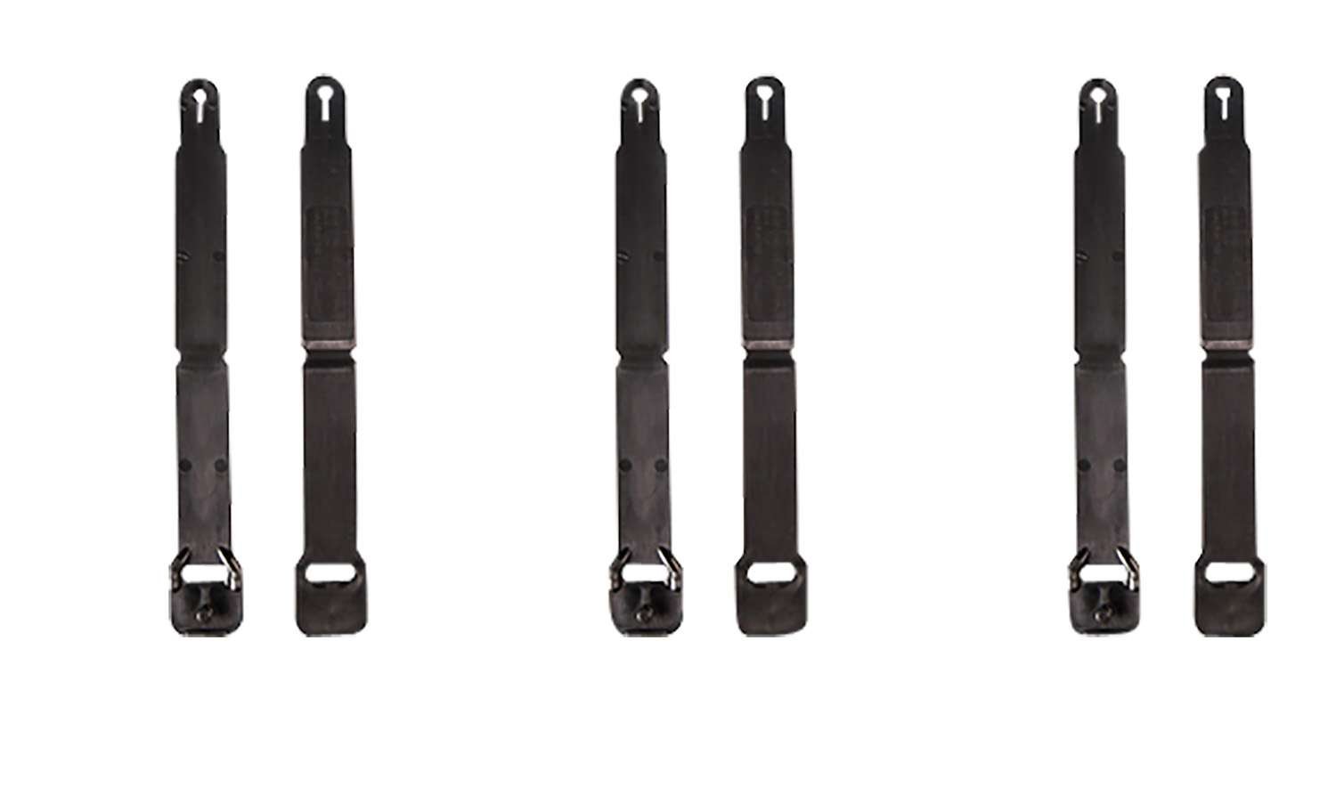 High Speed Gear 91SC12BK MOLLE Clips Short, Black Injection Molded Fits MOLLE (12 Pack)