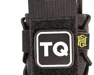 High Speed Gear 11TQ00BK TACO  Tourniquet Pouch, Black Nylon with Velcro Closure, Fits MOLLE, Compatible with Most Windlass-Style Tourniquets, Includes TQ Patch