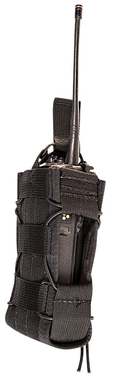 High Speed Gear 11MAC0BK TACO Multi-Access Comm Holder, Black Nylon with Bungee Pull Tongue, Fits MOLLE