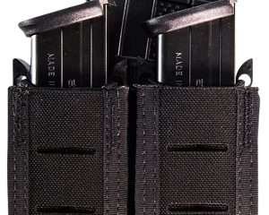 High Speed Gear 41TP02BK TACO Duty Double (2 Pistol/1 Rifle), Black Nylon with MOLLE Exterior, Fits MOLLE & 2" Belt