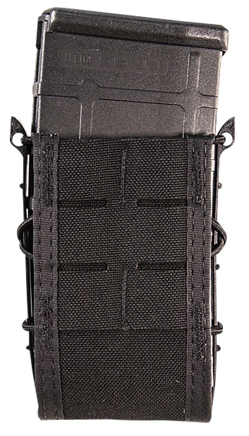 High Speed Gear 41TA00BK TACO Duty Single Rifle Mag Pouch, Black Nylon with MOLLE Exterior, Fits MOLLE & 2" Belt