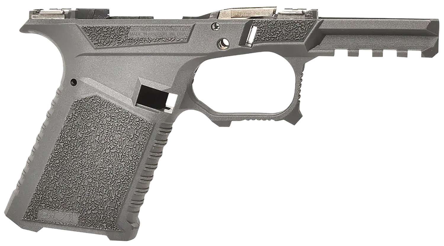 Sct Manufacturing 0225000100IC Compact Compatible w/ Gen3 19/23/32 Gray Polymer Frame Aggressive Texture Grip Includes Locking Block