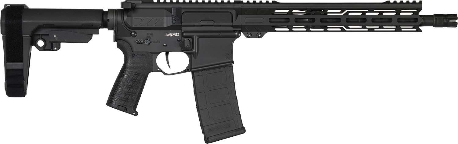 CMMG 30AB20FAB Banshee MK4 300 Blackout 30+1 12.50" Black Nitride Medium Taper Threaded Barrel, EML 7" M-LOK Handguards, Black Armor Cerakote Aluminum Picatinny Rail Receiver, CMMG Zeroed Grips