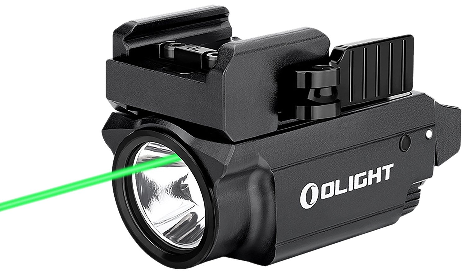 Olightstore Usa Inc OBALDRMINIBK1 Baldr Mini Black Anodized 100/600 Lumens White LED Green Laser
