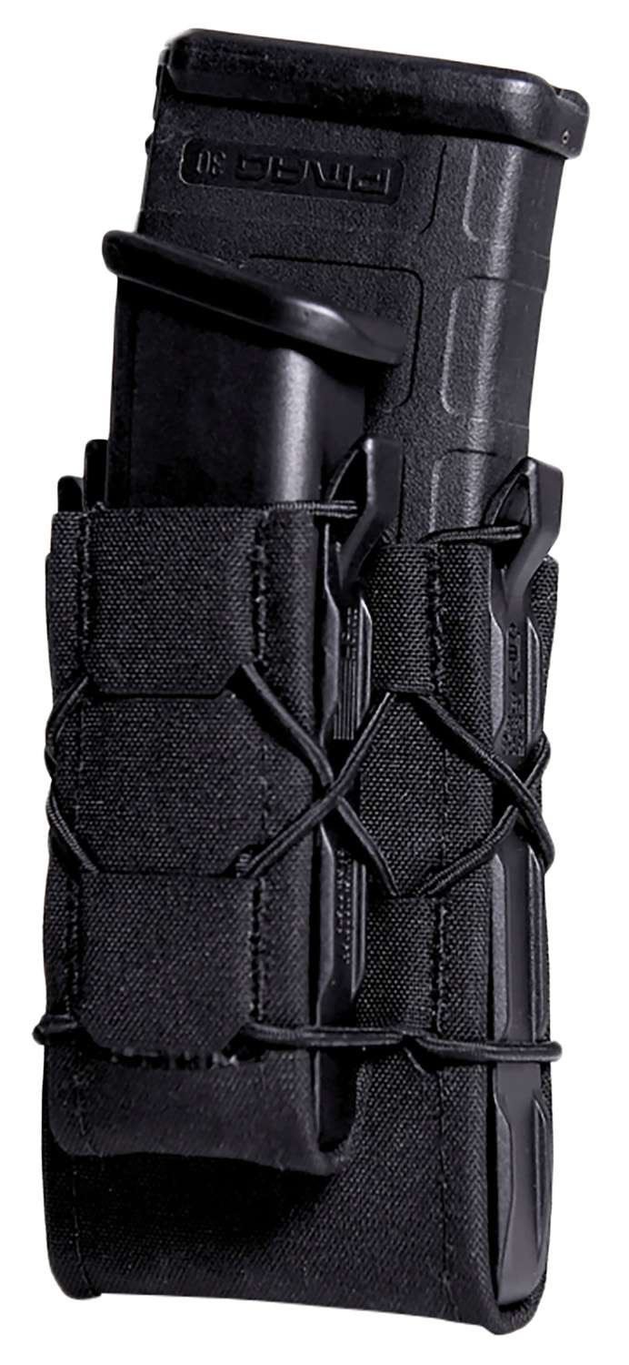 High Speed Gear 24DD00BK TACO Gen 2 Double Decker Black Nylon Laminate MOLLE Mount Pistol/Rifle