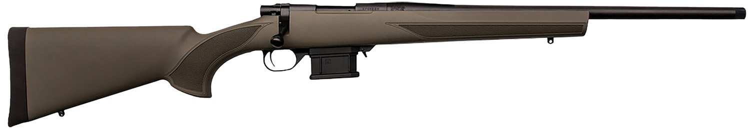 Howa HMA6ARCSG M1500 Mini Action 6mm ARC 5+1 22" Black Steel Threaded Barrel, Matte Blue Steel Receiver Drilled & Tapped, Fixed HTI Green Synthetic Stock