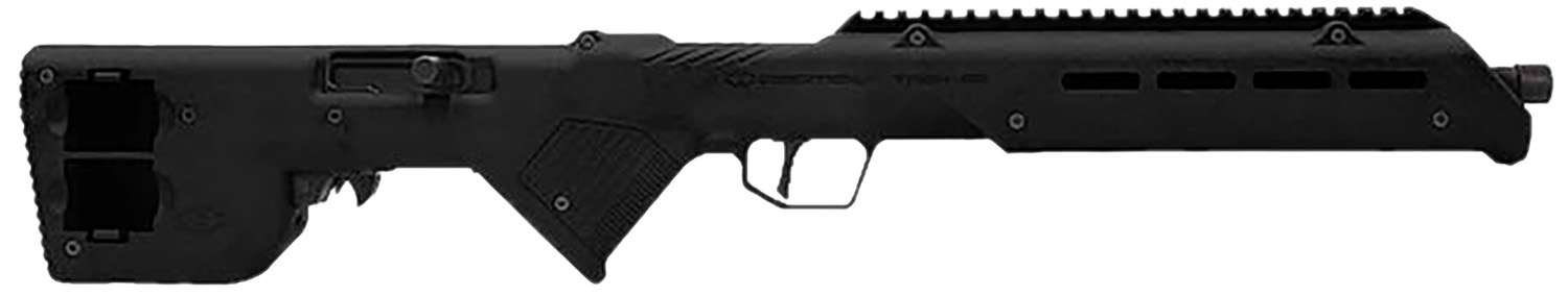 Desert Tech TRKRF2218BLK Trek-22 Black Compact 22 LR 18" Free Floating Steel Barrel, Picatinny Rail Receiver, M-LOK Handguards, Fixed Polymer Stock, Suppressor Ready