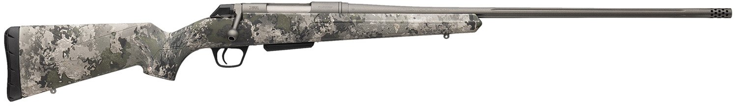 Winchester Repeating Arms 535800208 XPR Extreme 223 Rem 5+1 22" Tungsten Cerakote Fluted Threaded Barrel & Drilled & Tapped Steel Receiver, Fixed TrueTimber VSX Synthetic Stock