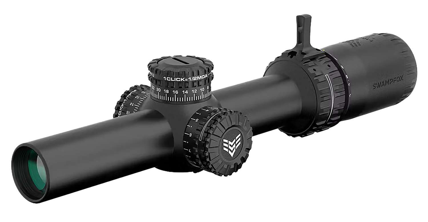 Swampfox Optics ARH11024RL Arrowhead Black 1-10x24mm 30mm Tube Guerrilla Dot MIL Red Reticle