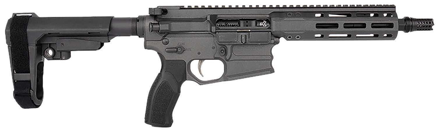 Cobalt Kinetics CKPROLITE30075CHARCOAL Pro Lite 300 Blackout 30+1 7.50" Black Melonite Barrel, Charcoal Aluminum Receiver w/Picatinny Rail, Black Polymer SB Tactical SBA3 Brace, Black Polymer Grip