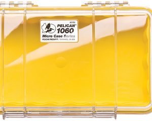 Pelican 1060027100 Micro Case  Yellow/Clear Polycarbonate 9.88" Long