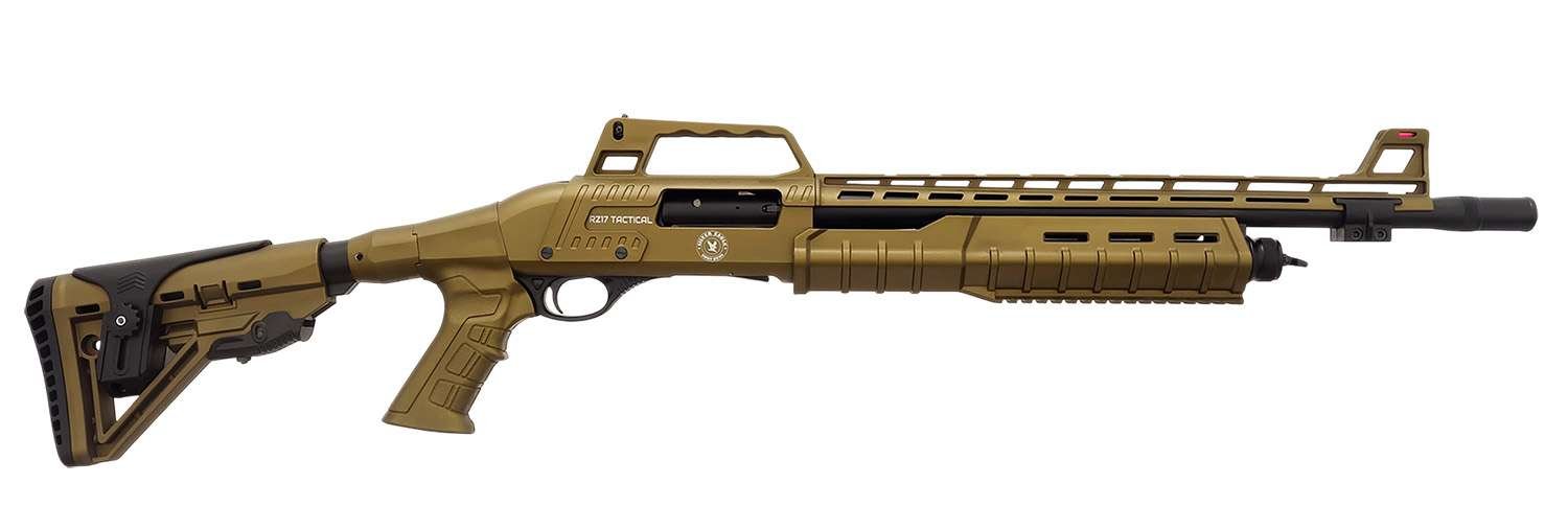 Silver Eagle Arms RZ17TACSB RZ17 12 Gauge Pump 4+1 18.50" Black Bronze Steel Barrel, Bronze Receiver, Bronze Synthetic Stock, Picatinny Rail Forend, Bronze Polymer Grip
