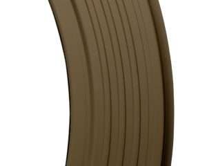 Global Ordnance LLC 810091157466 30rd Fully Ribbed 7.62x39mm Fits AK-47 FDE Steel
