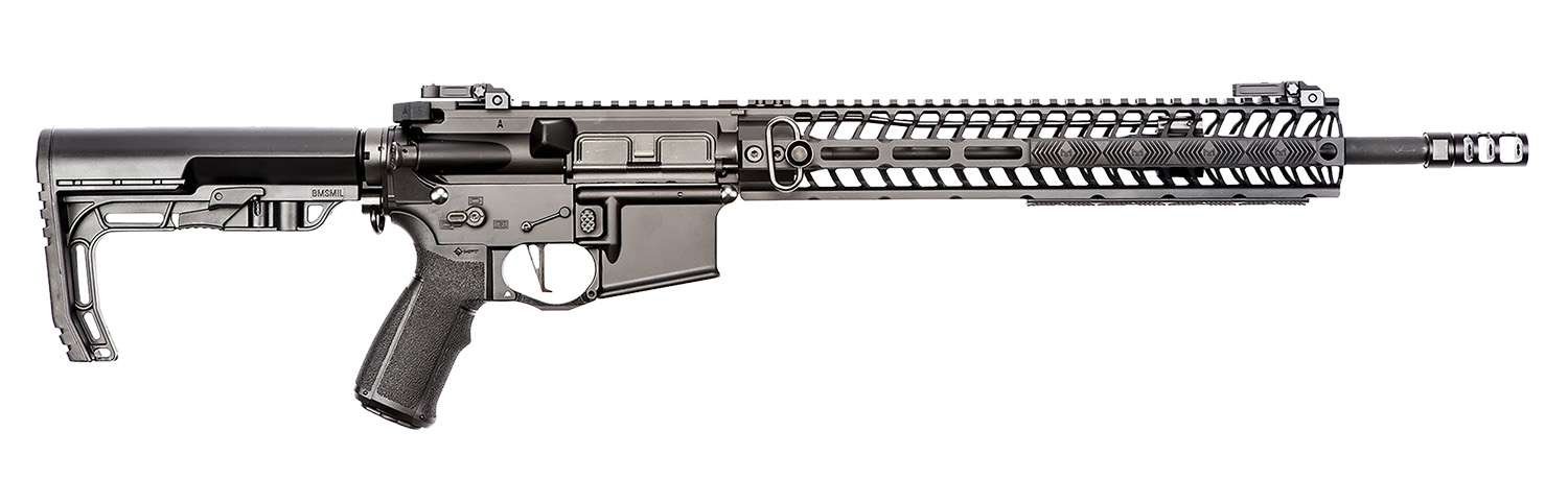 Spikes PHUR5435M3R Pipe Hitter 223 Rem,5.56x45mm NATO 16" No Magazine Black Hard Coat Anodized 6 Position MFT BMS Minimalist Stock