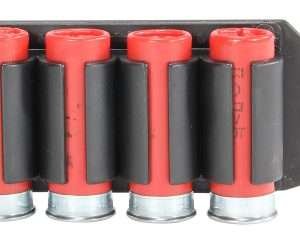 TacStar 1081168 SideSaddle  Rem 870/1100/1187 12 Gauge 4rd Black Polymer w/Aluminum Mounting Plate