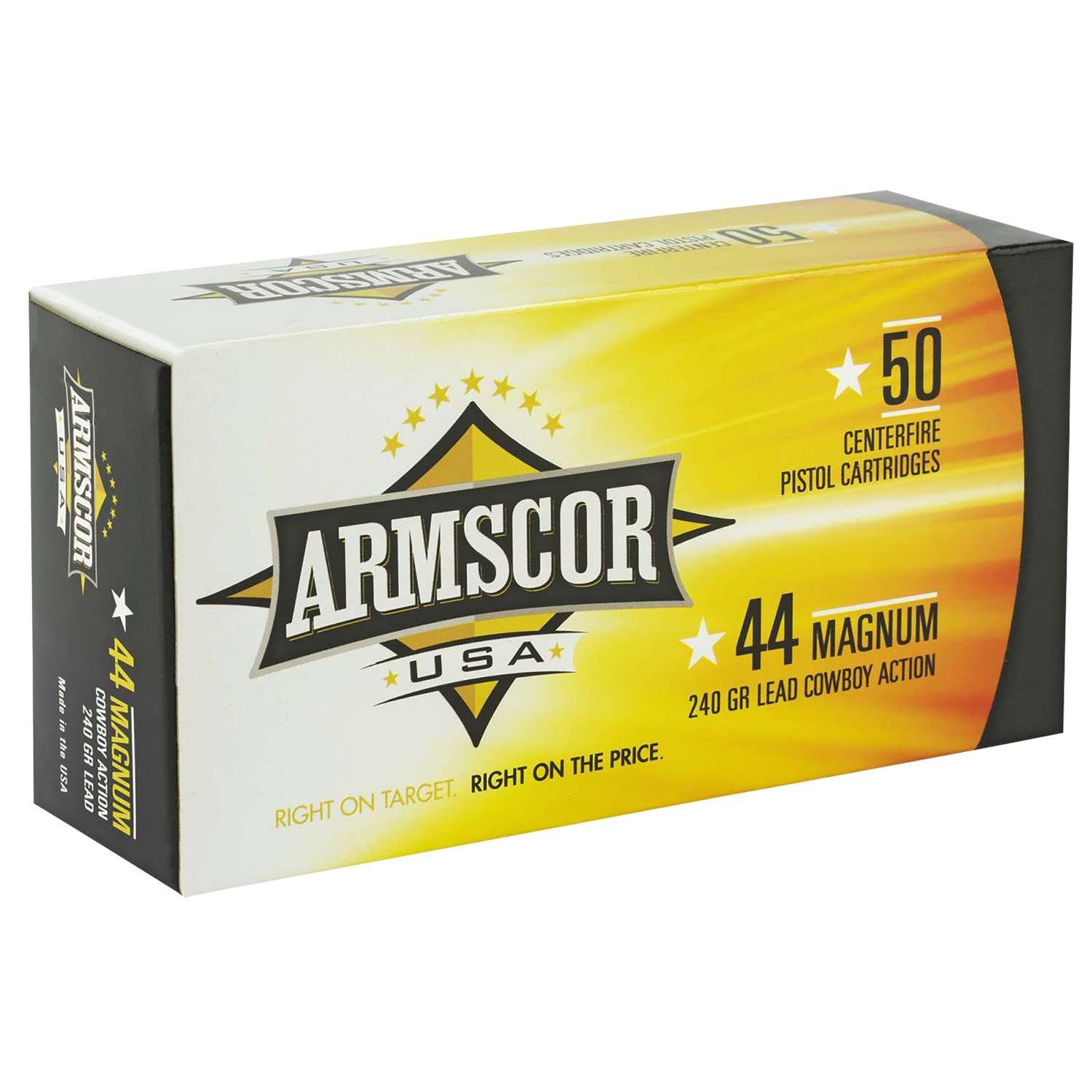 Armscor FAC44M1N USA 44Rem Mag 240gr Semi Wadcutter 50 Per Box/8 Case