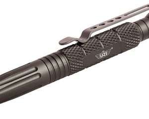 Uzi Accessories UZITACPEN6GM Tactical Pen  Gun Metal Aluminum 6" Features Glass Breaker/Cuff Key