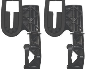 Rugged Gear 10100 Single Hook Gun Mount  Rifle/Shotgun Black Nylon 2 Pack