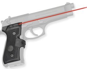 Crimson Trace 0119201 Lasergrips  Mil-Spec Fits Beretta 92/96/M9, Red Laser Black Polymer