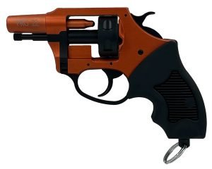 Charter Arms 82090 Pro 209  209 Primers, 6rd Orange Cerakote Aluminum Frame, Black Rubber Grips