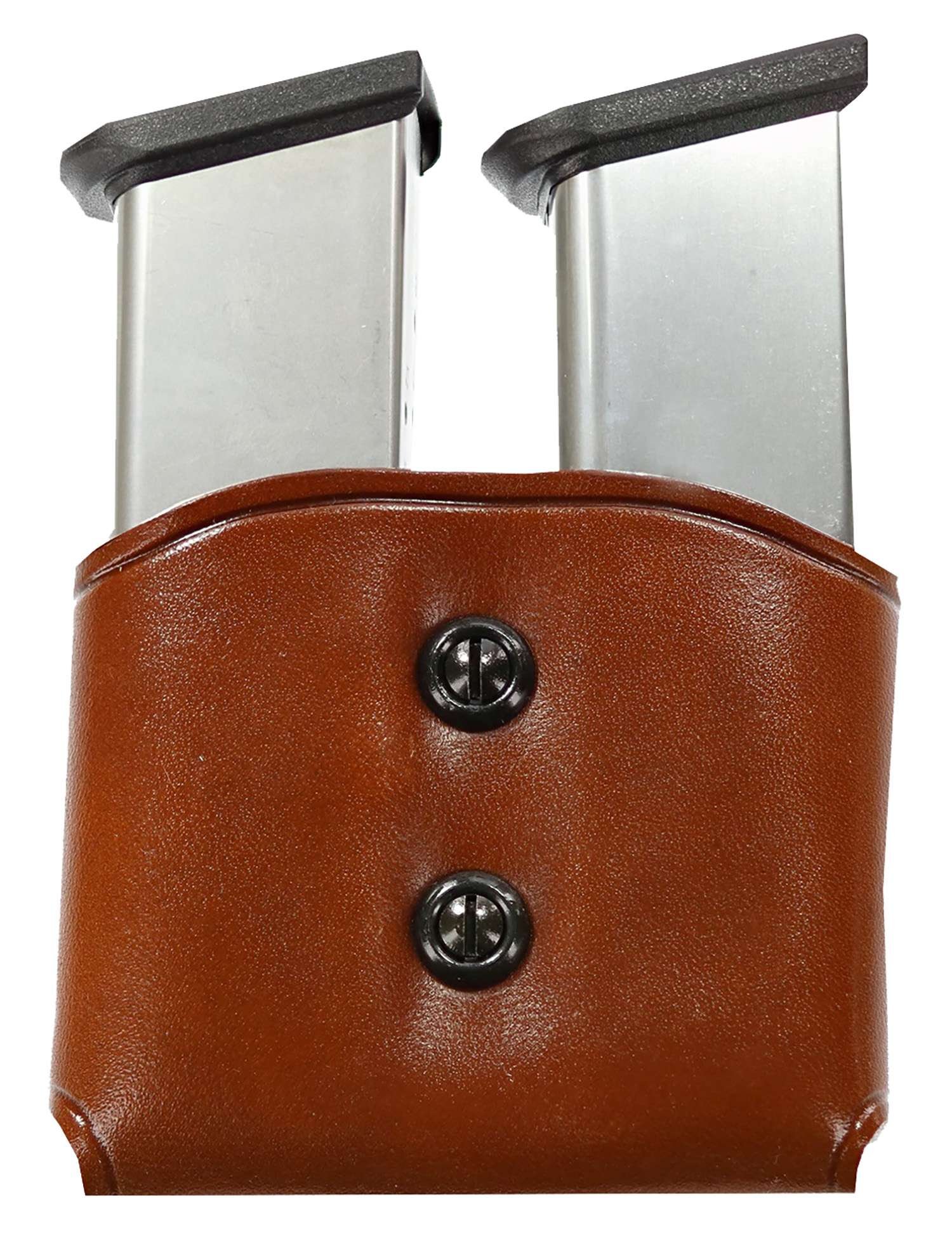 Galco DMC26 DMC Mag Carrier Double Tan Leather Belt Loop 45 ACP Belts 1.50-1.75" Wide Compatible w/ Single Stack Compatible w/ Sig P220 Compatible w/ 1911